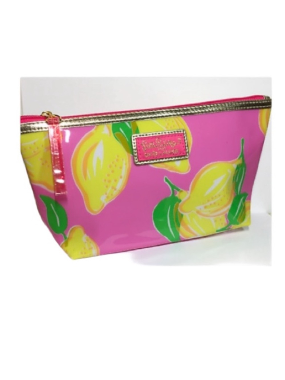 Lilly Pulitzer for Estée Lauder Lemons Print Cosmetic Makeup Bag NEW